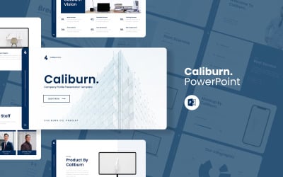 Caliburn - Профіль компанії Шаблон PowerPoint