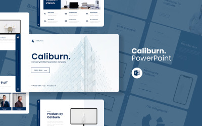 Caliburn — Szablon profilu firmy PowerPoint