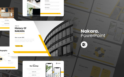 Nakara - Bedrijfsprofiel Sjablonen PowerPoint presentatie