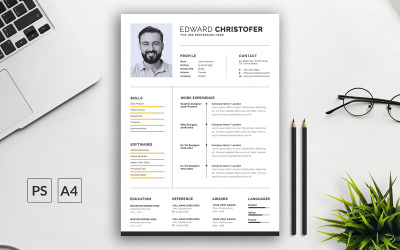 Professional Resume Template &amp;amp; Cover Letter