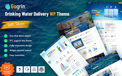 Gogrin -饮用水交付WordPress主题