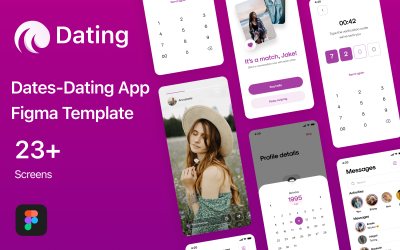 Figma Dating UI Kit For Mobile App