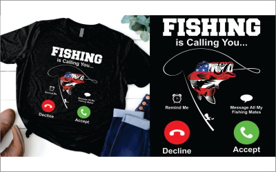 La pêche vous appelle t-shirt