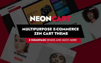 NeonCart - víceúčelové módní téma Zen Cart