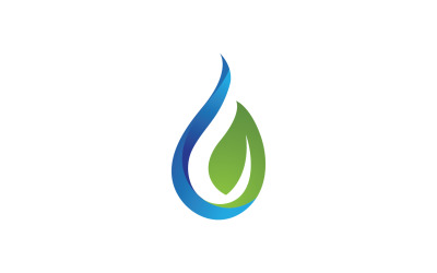 水滴清新自然能源标志v16