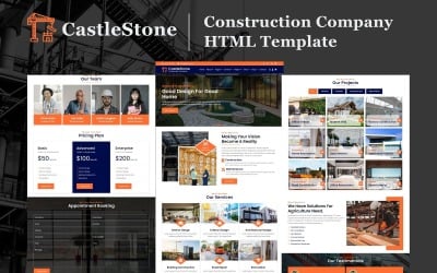 CastleStone - HTML5 шаблон сайта строительной компании