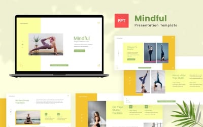 Achtsam – Yoga-Powerpoint-Vorlage