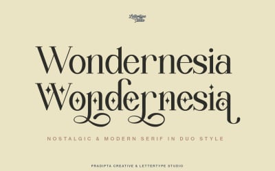 Wondernesia怀旧 &amp;amp; Modern Serif
