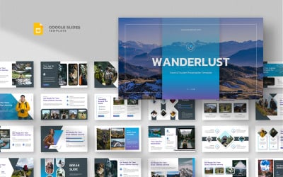 Wanderlust - Modèle Google Slides de voyage d&amp;#39;aventure