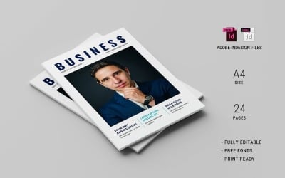 Business Magazine Template 02