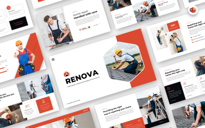 Renova - 首页 Repair &amp;amp; Renovation PowerPoint Template
