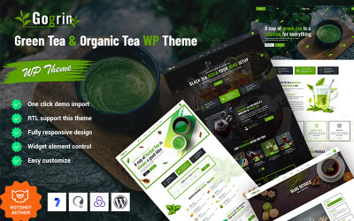 Gogrin - WordPress主题为绿茶和有机茶