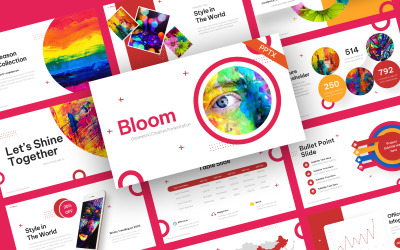 Modelo de PowerPoint Criativo Geométrico Bloom