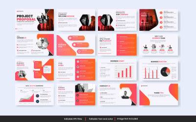 Annual report business powerpoint presentation slide template and business proposal