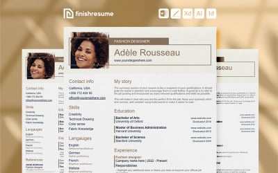 Fashion designer resume template | Finish Resume