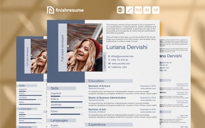Full stack developer resume template | Finish Resume