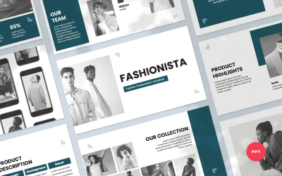 Fashionista - Modemerk PowerPoint-presentatie