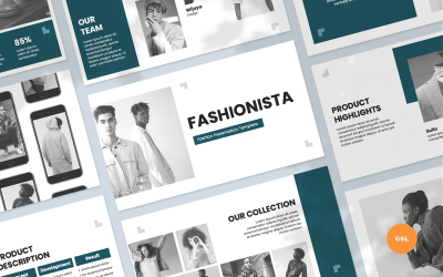 Fashionista - Presentation för modemärket Google Slides