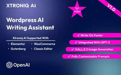 XtroniqAI - WordPress AI工具的内容编写| OpenAI GPT-4