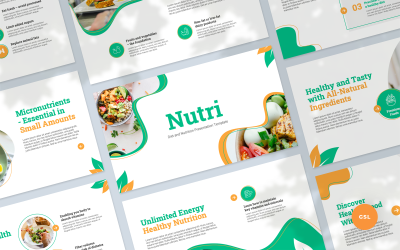 Nutri - Presentation av kost och kost för Google Slides