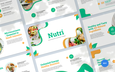 Nutri – шаблон основної презентації про дієту та харчування