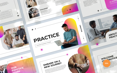 Practice - Internship Presentation Google Slides Template