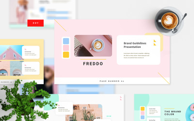 Freddo - Pastelový kreativní Powerpoint