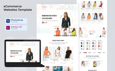 Dropshipping Ecommerce website PSD &amp;amp; XD template