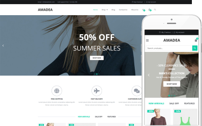 Amadea – Responsives WooCommerce-WordPress-Theme