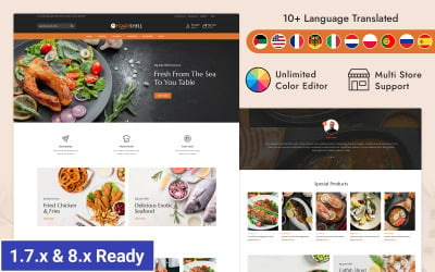 Foodshell - Sea Food Restaurant Store Prestashop Responsive Theme