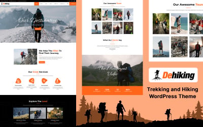 Dehiking -徒步旅行，露营和山地指南WordPress主题