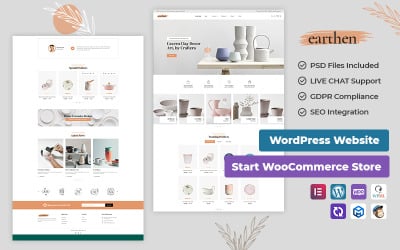 Earthen - Pottery and Ceramics Handmade WooCommerce Theme