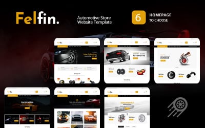 Felfin - Website Sjabloon Autowinkel