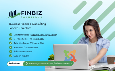 FinBiz -商业财务咨询模板Joomla