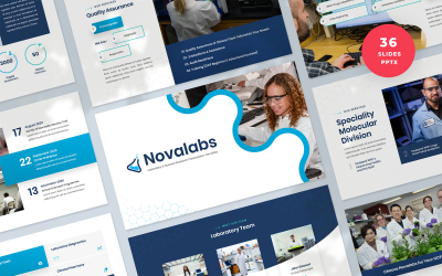 Novalabs - Plantilla de presentación de investigación científica y de laboratorio