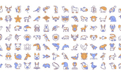 Animal and birds Icons pack | AI | EPS | SVG