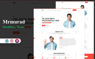 Mrmurad-Personal Portfolio and Resume  WordPress Theme