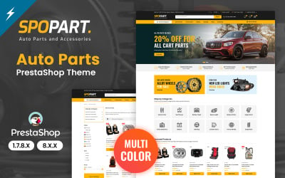 Spopart 汽车 Parts and Machine Tools PrestaShop Theme