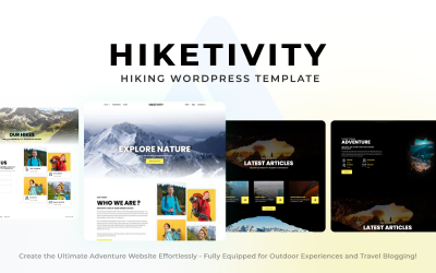 Hiketivity - Det ultimata vandrings- och campingäventyret WordPress-tema