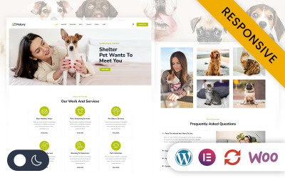 Petory - Pet Care &amp;amp; Pet Shop Elementor Wordpress responzivní téma