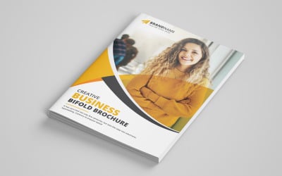 Zakelijk Tweebladige Brochure Sjabloon V17