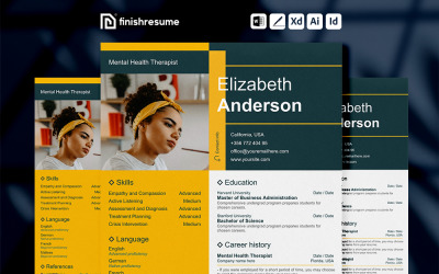 Mental Health Therapist resume template | Finish Resume