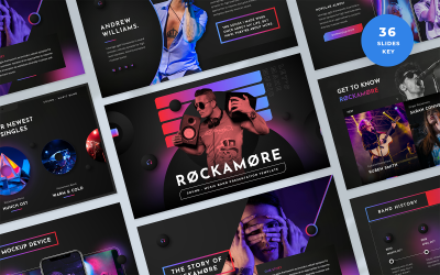 Rockamore - Music Band Presentation Keynote Template