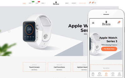 Braza - Smartwatches Shop Téma WooCommerce