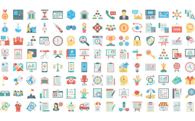 Business, Finance and Startup Color Vector Icons