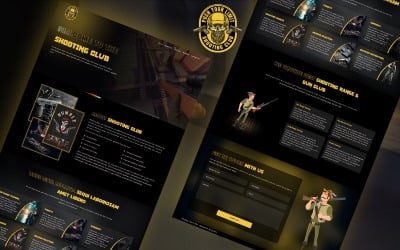 DesignAim - Gun Shooting Landing Page