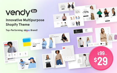 Vendy Lite — innowacyjny, uniwersalny motyw Shopify OS 2.0