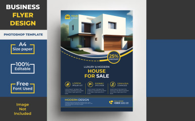 Exquisite Corporate Flyer PSD-sjabloon: verhoog uw bedrijf met een verbluffend ontwerp