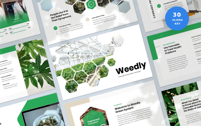 Weedly - Plantilla de Keynote para presentación de cannabis