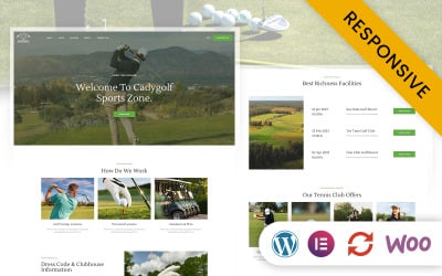 Cady高尔夫球 -高尔夫球场 &amp;amp; 体育俱乐部元素WordPress主题